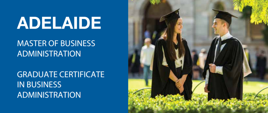 Adelaide MBA (Master of Business Administration) course at Ngee Ann Academy Singapore Campus