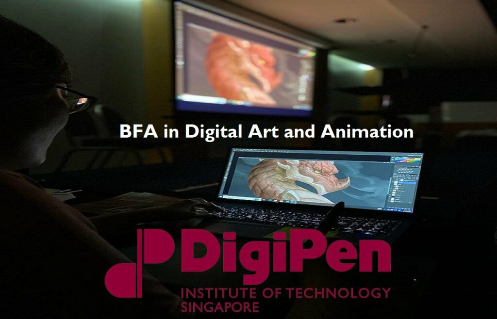 Bachelor of Fine Arts in Digital Art and Animation course at Digipen institute of technology Singapore