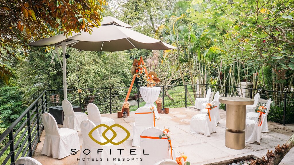 The Garden Patio venue at Sofitel Sentosa Resort for an intimate Solemnisation ceremony