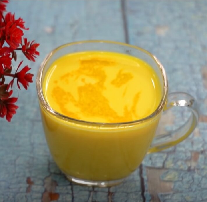 Liquid Sunshine Savor the Golden Glow of Turmeric Milk's Warmth