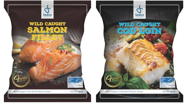 MSC certified Salmon Fillet and CodLoin by Seaco